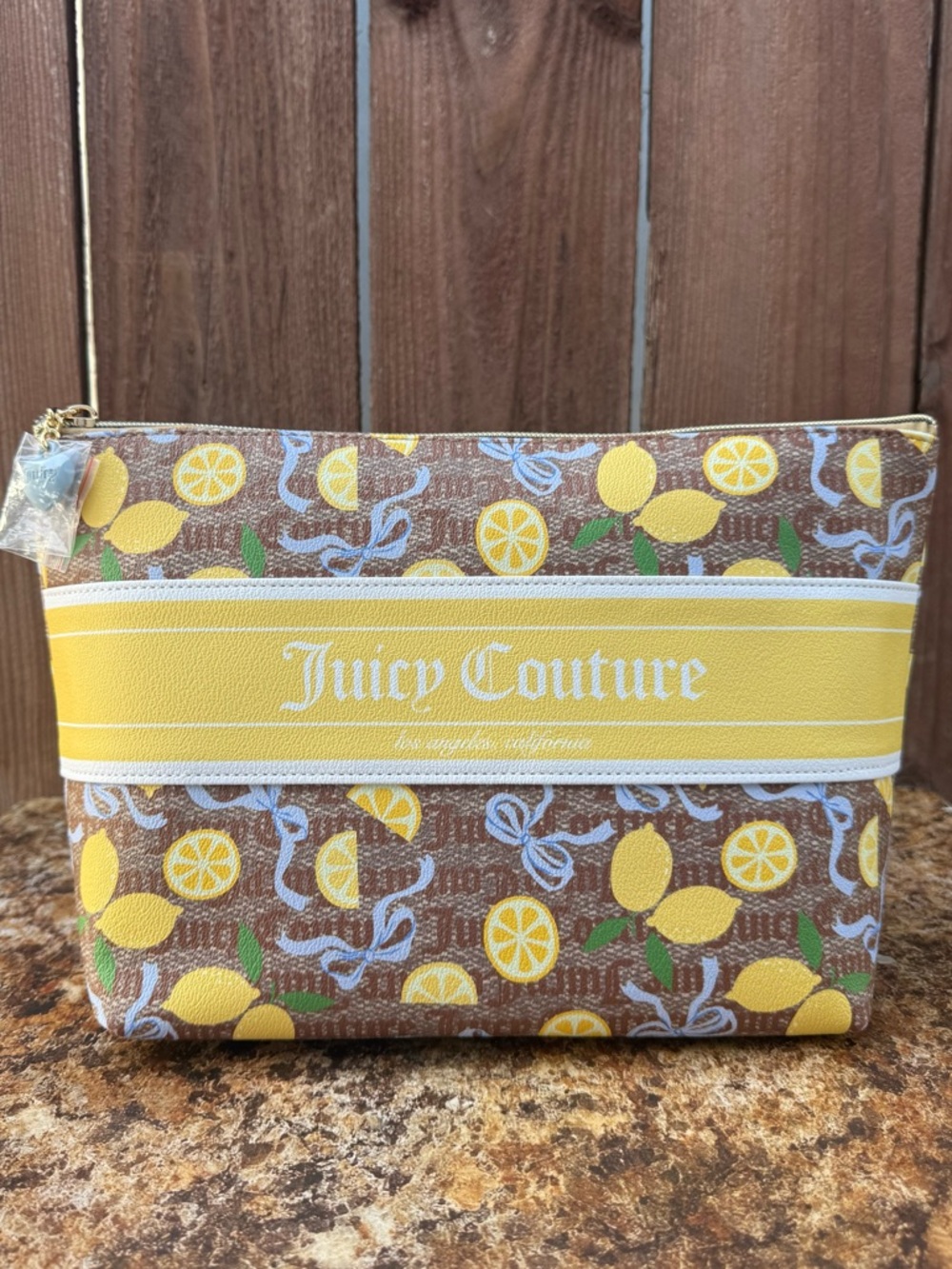 Juicy Couture Lemon Bow Travel Cosmetic bag